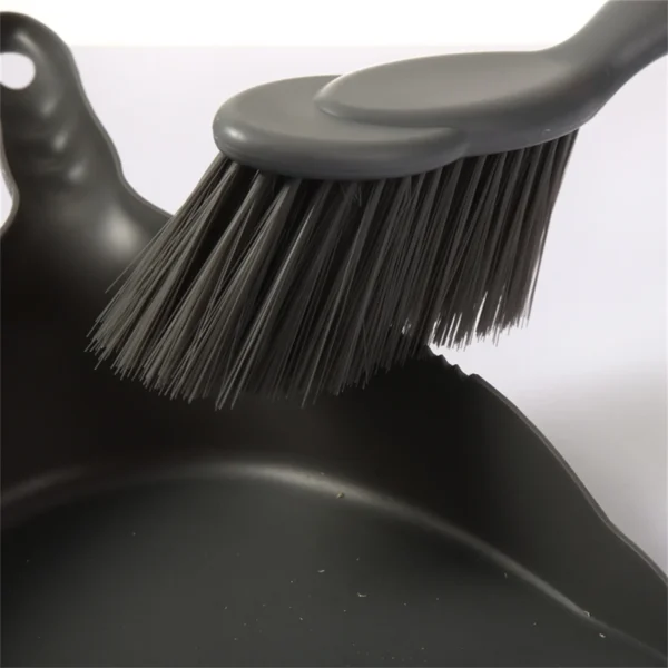Mini Desktop Dustpan Small Broom Set Desktop Cleaning Dustpan Brush Set Pet Feces Cleaning Brush Silicone Non-Slip Handle