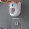 S06f827ade8734cf09e44276874b25547q.webp Automatic Toothpaste Squeezer Wall-mounted Bathroom Accessories Waterproof Squeezer Toothbrush Holder Bathroom Tools