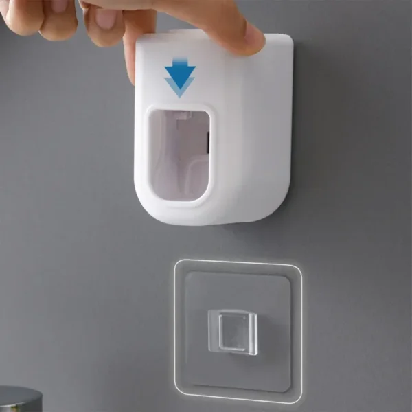 S06f827ade8734cf09e44276874b25547q.webp Automatic Toothpaste Squeezer Wall-mounted Bathroom Accessories Waterproof Squeezer Toothbrush Holder Bathroom Tools