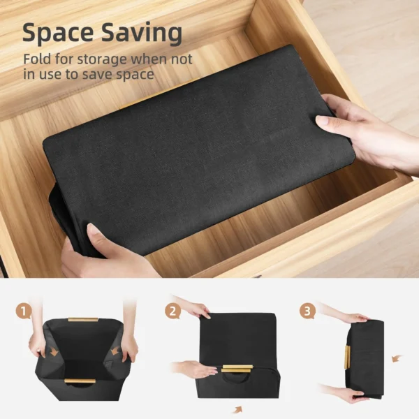 Extra-Large Laundry Hamper with Handles Freestanding Tall Dirty Clothes Basket for Bedroom Bathroom Dorm Laundry Baskets