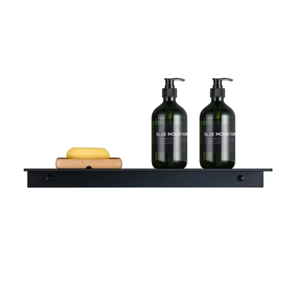 S0c73c0889e9240d2b32adf73b53c69dc8.webp Aluminum Alloy Living Room Floating Shelves Drilling Bedroom Decoration Wall Shelves Bathroom Storage Rack