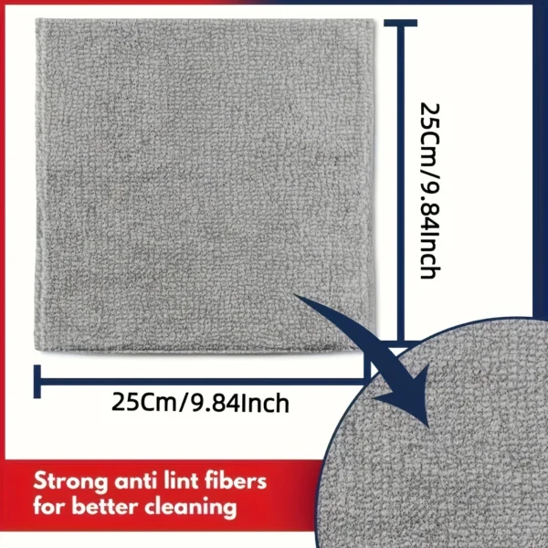 20Pcs Light Gray Microfiber Kitchen Towels, Ultra Absorbent Soft Cleaning Cloths, Stain Remover Dish Cloths Set