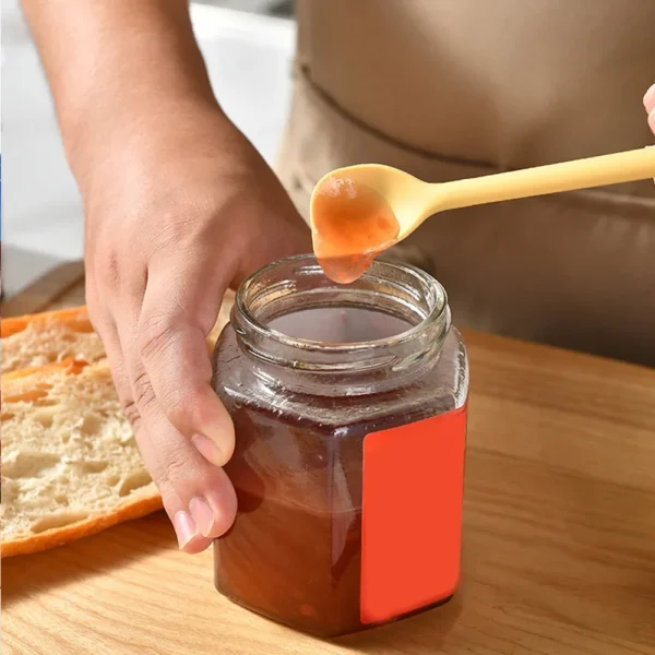 8Pcs Silicone Spoon Small Spoon Jam Spoon Heat Resistant Easy To Clean Non-stick Rice Spoons Tableware Utensil Kitchen Tools