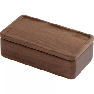 S1e5e9fecd29145a292c9a6d8324ffacbN.webp Walnut Wood Jewelry Holder,Portable Travel Jewelry Box with Compartments,Velvet Lined Storage for Rings,Earrings,Small Jewelry