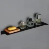 S237bc67a1839403faa2bf0d535ce9444y.webp Aluminum Alloy Living Room Floating Shelves Drilling Bedroom Decoration Wall Shelves Bathroom Storage Rack