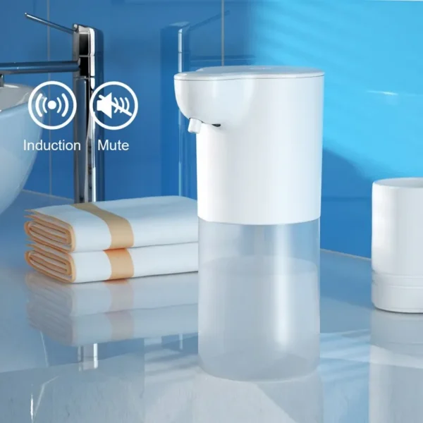 S28bd543bdb79495ca224e73d146c4cdde.webp 350ML Touchless Automatic Soap Foam Dispenser USB Rechargeable Foam Hand Washer Machine Bathroom Infrared Sensor Soap Dispenser