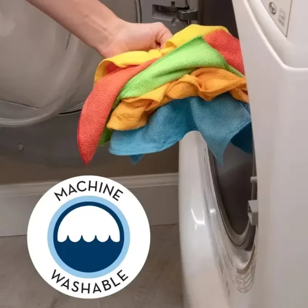 S35578ee96f9541a39305496fdcae7624x.webp 10pcs Microfiber Cleaning Cloth, Dishwashing Cloth Household Rag Kitchen Bathroom Cleaning Towel Durable Absorbent Towel - Assorted Colors