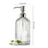 S47bd71f9263c4dd5adbc17021e3ed065S.webp Soap Dispenser Bathroom Clear Glass Empty Refill Subbottle Detergent Kitchen Hand Sanitizers Shower Gel Shampoo Bottles