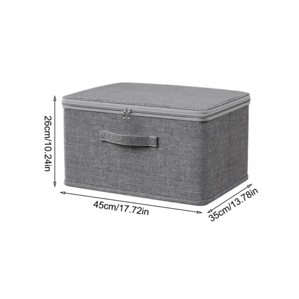 S52c82d2ea3d74b548dea7f04f29899a9C.webp Clothing Storage Box with Cipher Lock Travel Trunk Foldable Portable Dustproof Large Capacity Quilts Clothes Organizer Case