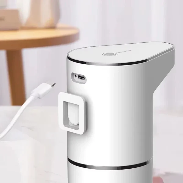 S54b60c0916564e17aa796814e86c0014x.webp Intelligent Sensor Multi-Speed Contact-Free Wall-Mounted Vertical Hand Sanitizer Bubble Machine Rechargeable Soap Dispenser
