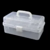 S6223456ae7b74c298ef8b2a52e9028b3O.webp Three layer clear plastic arts and crafts storage box sewing storage box, folding toolbox, miscellaneous art storage box