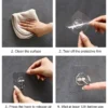 20pcs Transparent Seamless Hook, Strong Adhesive Hook, Bathroom Living Room Wall Hanging Door, Self-Adhesive Hook