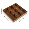 S7def4c1d903847b6950aea88da27f070y.webp Serving Tray Multifunction Bamboo Organizer Tray Food Server Divided Serving Platter for Candy Appetizers Bread Snack Hotel