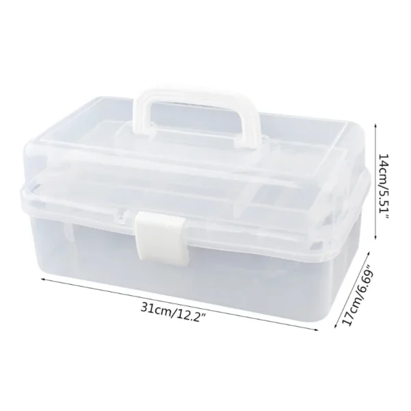 S7f0d06ae0486429c907cb92ea0f0fabbL.webp Three layer clear plastic arts and crafts storage box sewing storage box, folding toolbox, miscellaneous art storage box