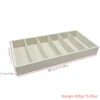 S9ce10ec7038c4cf39339a090da179d10z.webp 1Pc, 6 Slot Glasses Storage Tray, Jewelry Accessories Storage Tray, Glasses Display Tray, Home Storage Drawer Closet Divider