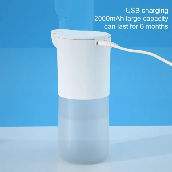Sa32b4e77b906424b8c2786cf9da55769G.webp 350ML Touchless Automatic Soap Foam Dispenser USB Rechargeable Foam Hand Washer Machine Bathroom Infrared Sensor Soap Dispenser