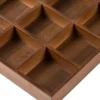 Sa33e4ebf3bb74194a8048506973e065e0.webp Serving Tray Multifunction Bamboo Organizer Tray Food Server Divided Serving Platter for Candy Appetizers Bread Snack Hotel