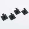 4Pcs Strong Adhesive Wall Hook Sticker Hanging Coat Rack Clothes Hanger Shower Robe Hook Kitchen Bathroom Towel hooks Black