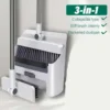3in 1 Broom and Dustpan Set Floor Brush Long-handled Broom And Dustpan For Home Office School Dorm