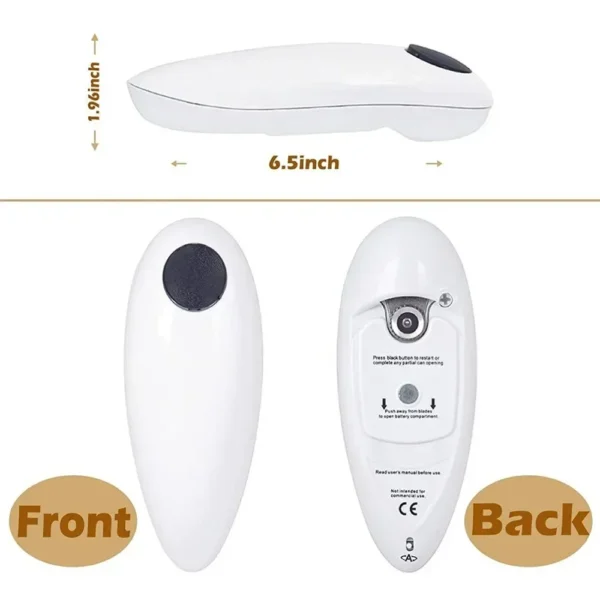 Sbca0d206dc6341ac85dc3e973dbe61e3x.webp Electric Jar Opener Automatic Tin Can Open Machine Touch None Sharp Edges High Power Jar Tin Opener Kitchen Gadgets Can Openers