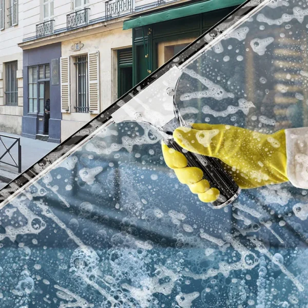 40cm Glass Cleaning Squeegee Window Wiper Window Cleaning Tool Rubber Blade for Bathroom Shower Home Car Glass Cleaning