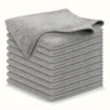 20Pcs Light Gray Microfiber Kitchen Towels, Ultra Absorbent Soft Cleaning Cloths, Stain Remover Dish Cloths Set