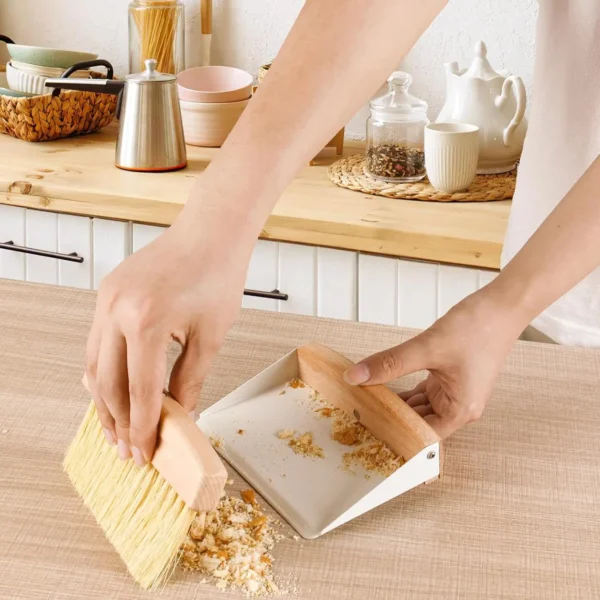 Small dustpan and brush set, mini broom and dustpan set, household desktop, sofa, portable cleaning brush for pet care