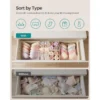 Foldable 6pcs Underwear Organizer Set Hard Storage Boxes for Bra Socks Drawer Closet Clothes Storage Organizers Space-saving Box
